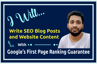 write high quality SEO blog posts and website content