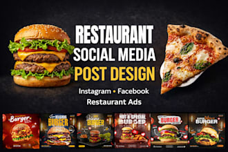 design a restaurant social media post