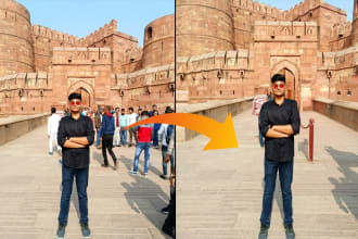 remove unwanted person or object from the image or photo
