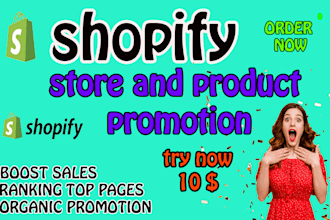 do  shopify store promotion and shopify shop marketing sales targeted