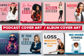 design professional album cover, podcast cover design, cd cover art