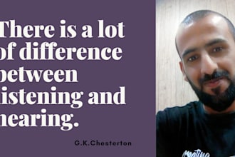 be your professional listener
