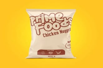 make a professional unique food products packaging design