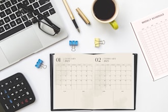 design custom, printable, daily planners and journals