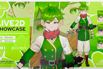 draw or rig high quality live 2d v tuber model for you