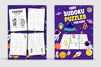 create engaging sudoku and word search puzzle books for KDP