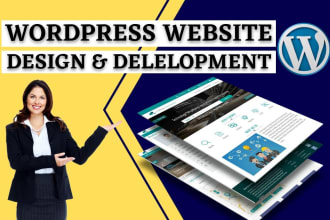 do responsive custom wordpress website, landing page design