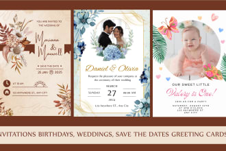pro invitations birthdays, weddings, save the dates cards