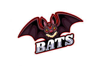 make awesome bats mascot  logo design without any copyright concept