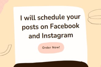 schedule posts on facebook and instagram