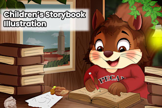 design child book illustration, children picture book and storybook for you
