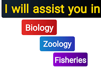 assist you in any biology related assignment
