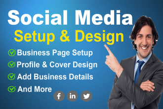 create, setup, and optimize your all social media pages