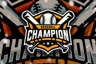 design logo for baseball, basketball and sports events