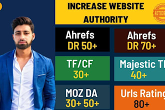 increase majestic trust flow 30 plus with increase tf and da