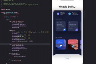 swift UI application for iphone and ipad