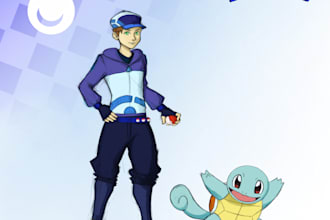 draw you as a pokemon trainer