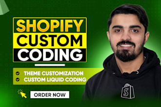 do shopify custom coding and theme customization