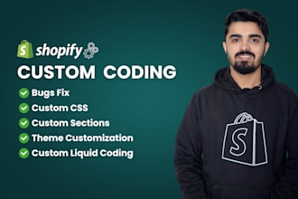 do shopify custom coding and theme customization