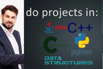 do python, cpp, c, java, oop and programming tasks