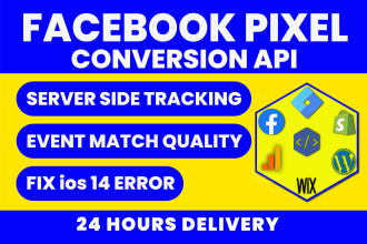 fix or setup meta facebook pixel conversion API tracking for shopify