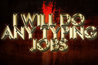 do any typing jobs