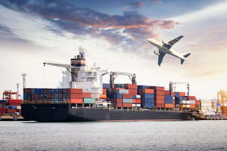 help you freight forward cargo for import export by air road sea