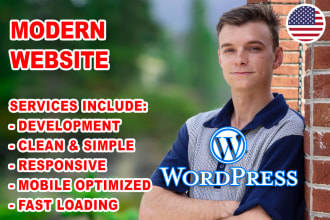 design and develop a responsive modern wordpress website for your business