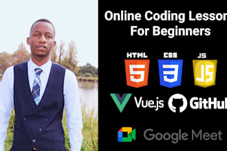 tutor you in HTML, CSS and javascript