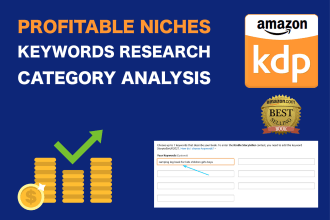 do amazon KDP keywords, category, niche research for your kdp book