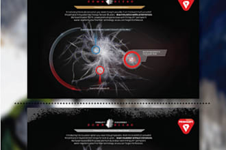 creatively display information using professional skills
