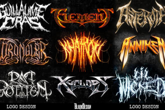design a logo for your black, death, or thrash metal band