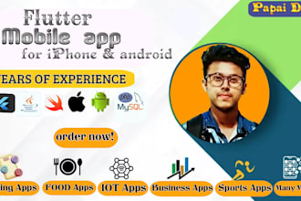 do ios flutter app and android flutter app using flutter