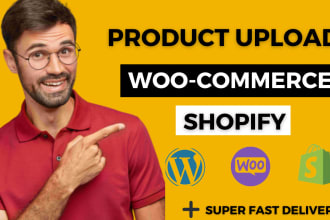 upload or list bulk products to woocommerce shopify by CSV file