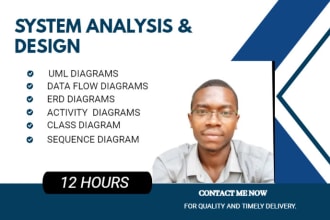 design uml, class, use case, erd, dfd diagrams and srs documentation