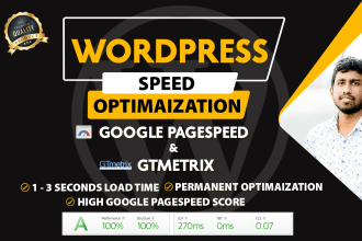 increase wordpress speed optimization with gtmetrix, google pagespeed insights