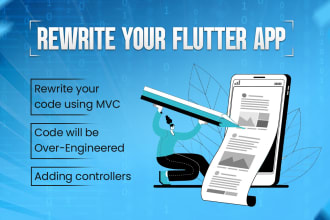 rewrite your flutter app in a clean design pattern