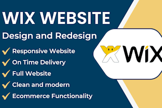 design business wix website