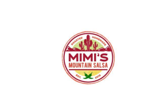 make eye catching delicious small batch salsa logo
