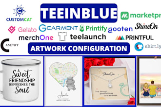 personalize gen ai, clipart, map, text, photos in teeinblue product personalizer