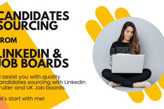 do candidate sourcing, linkedin search and lead generation