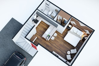 do interior 3d floor plan rendering