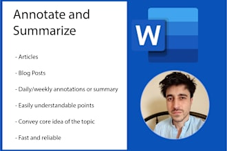 expertly annotate and summarize