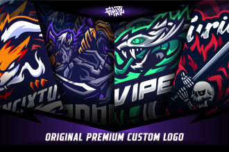 design amazing style mascot, twitch, sport and esport logo