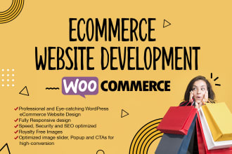 design ecommerce website online store with wordpress woocommerce