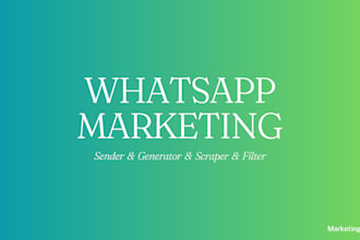 provide a whatsapp lead scraper and bulk sender tool
