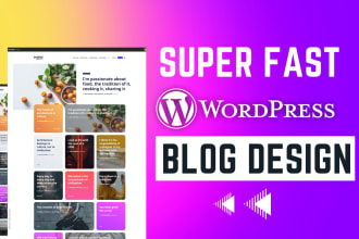 create professional wordpress blog website design in 24 hours