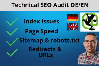 do technical SEO audit and fix indexing problems