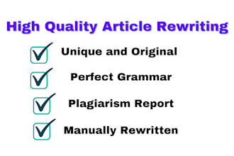 rewrite articles for you