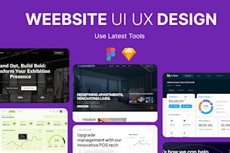do figma website design or website ui ux, website mockup, landing pages in figma